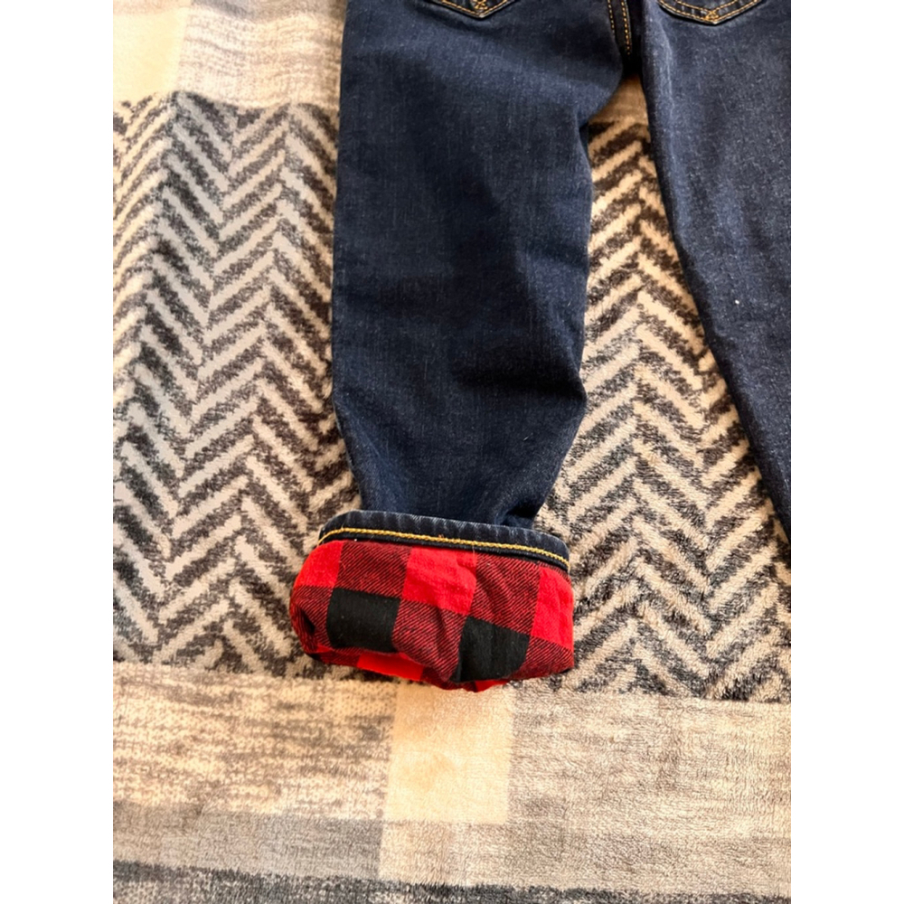 Kids Gap Denim Jeans with Red Plaid Lining Size 5 - Picture 10 of 10
